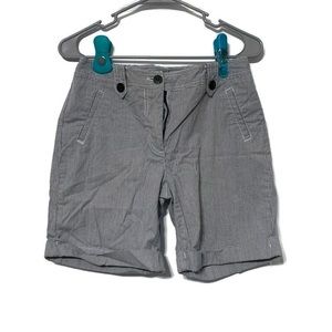 Rafaella Black and White Stripe Shorts